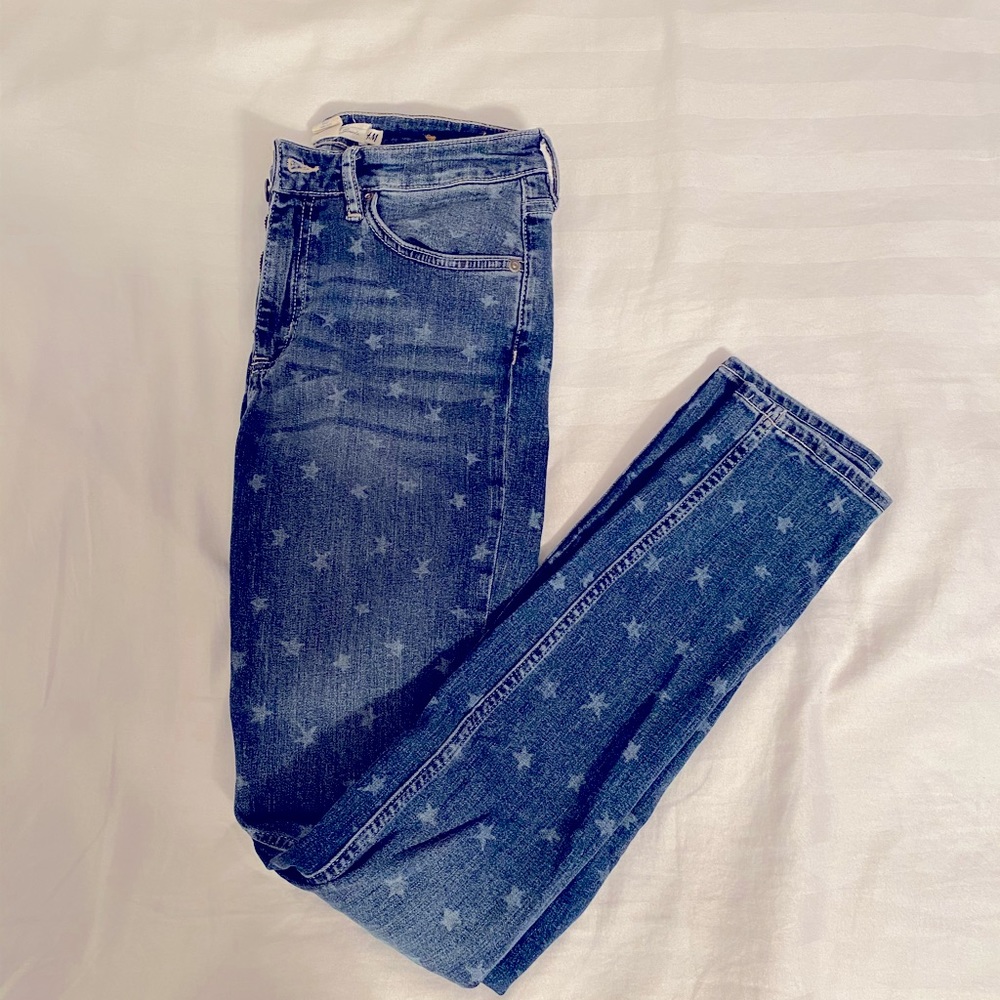 Faded star jeans